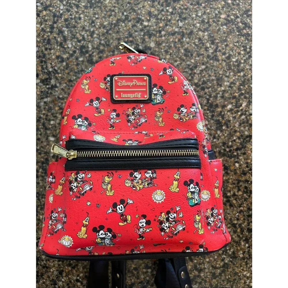 Loungefly Disney Parks Mini Red Backpack Like New